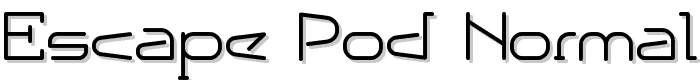 Escape Pod Normal font